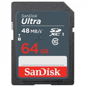 Thẻ Nhớ máy ảnh SD SanDisk Ultra Class 10 64GB - 48MB/s - Hàng Chính Hãng