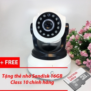 Camera wifi CAMHI HD 720P model 6205 tặng kèm thẻ nhớ 16GB