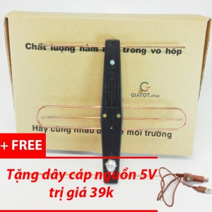 Anten thu sóng DVB T2 có mạch khuếch đại Dunal tặng cáp nguồn