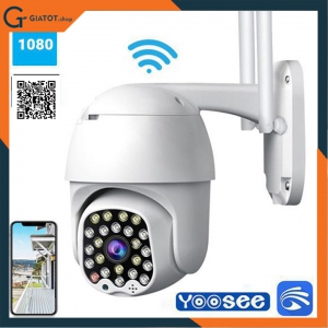 Camera IP wifi ngoài trời PTZ YOOSEE 2 râu fullHD 2.0 model P32C4N  - soi đêm có màu