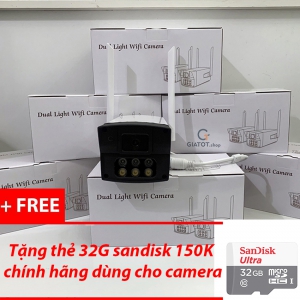 Camera wifi ngoài trời yoosee full HD 1080p model 216S tặng kèm thẻ nhớ 32G