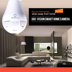 Camera wifi ngụy trang hình bóng đèn Panorama 360 B13-L-V2 full HD