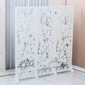 Vách bình phong họa tiết hình hoa bướm tặng kèm chân đỡ GTS301