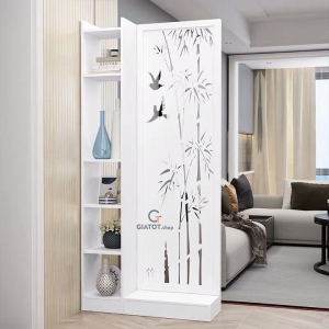 Vách ngăn liền kệ hình cây trúc sang trọng GTS332