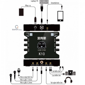 Sound card thu âm XOX K10 đẳng cấp âm thanh