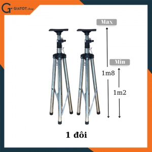 Một đôi chân loa đứng loại cao 1.8M bằng inox cao cấp GIATOT SPS-602M