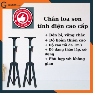 Đôi chân loa đứng chân thấp 1.3M bằng thép sơn tĩnh điện cao cấp GIATOT SPS-602M