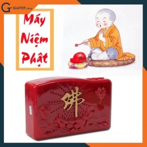 Máy niệm phật tụng kinh cài sẵn 8 bài dùng được cả pin và cắm điện model HY-38