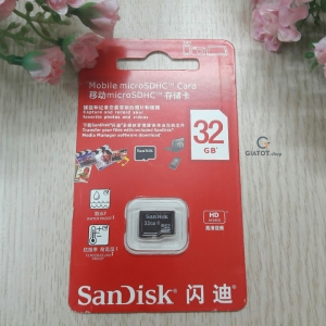 Thẻ nhớ Sandisk class10 đen 32G