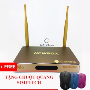 Android TV box NEWBOX N9 RAM 2G tặng chuột quang không dây