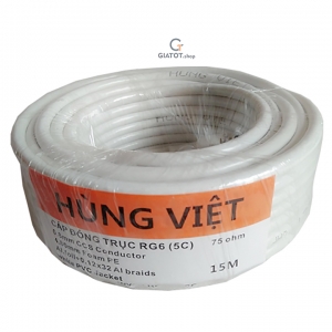 Cáp đồng trục RG6 (5C) - 15m dành cho Anten