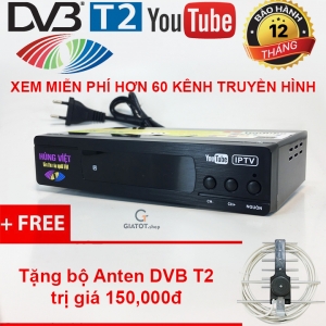 Đầu thu kỹ thuật số DVB-T2 HÙNG VIỆT TS-123 Internet tặng Anten DVB T2