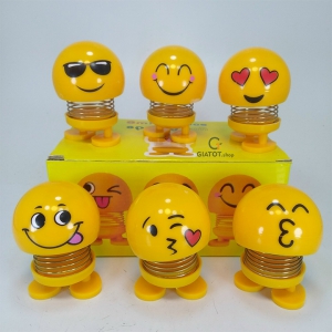 Hộp 6 con Thú nhún emoji lò xo hàng đẹp