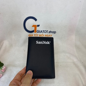 Ví da nam cao cấp cầm tay dành cho Nam quà tặng Sandisk