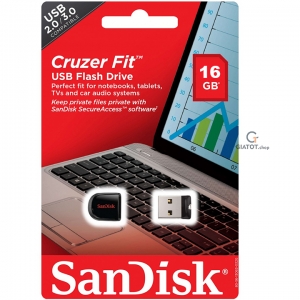 USB 16Gb Sandisk CZ33 chuẩn kết nối 2.0 nhỏ gọn chính hãng